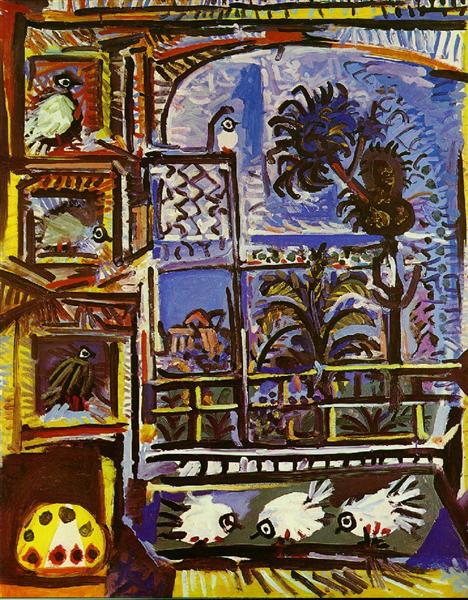 Pablo Picasso Studio Pigeons L'Atelier Les Pigeons Expressionism